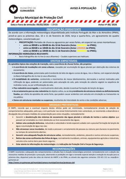 ⚠️ Precipita&ccedil;&atilde;o e Ventos fortes.